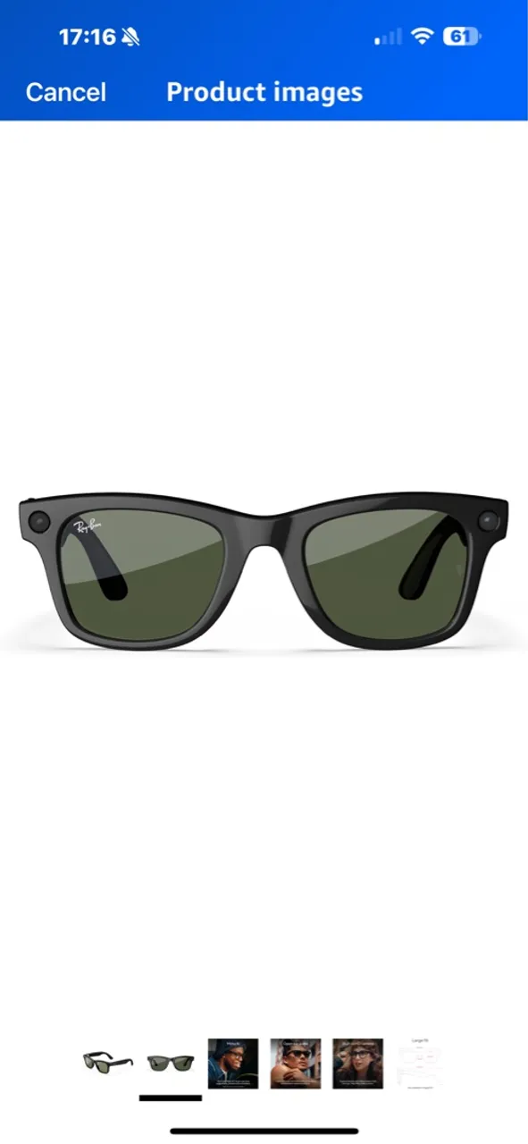 Óculos ray-ban meta, brilhoso + lentes verdes