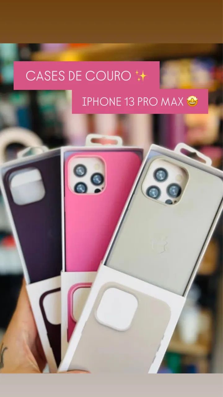 Capas De Couro para iPhone 13 Pro Max 