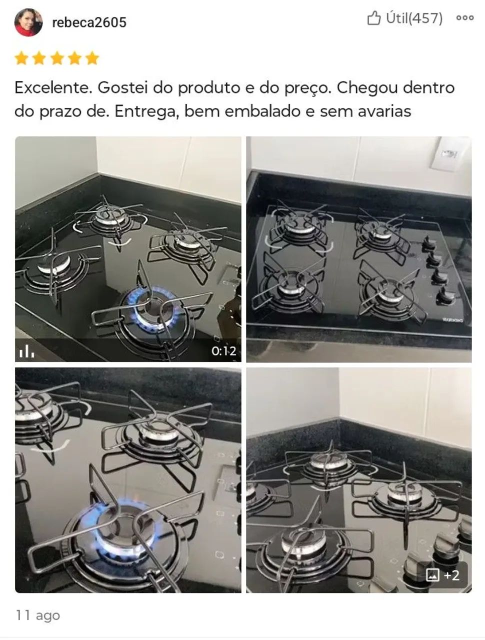 Cooktop Itatiaia Essencial 4 bocas preto bivolt - Foto 4