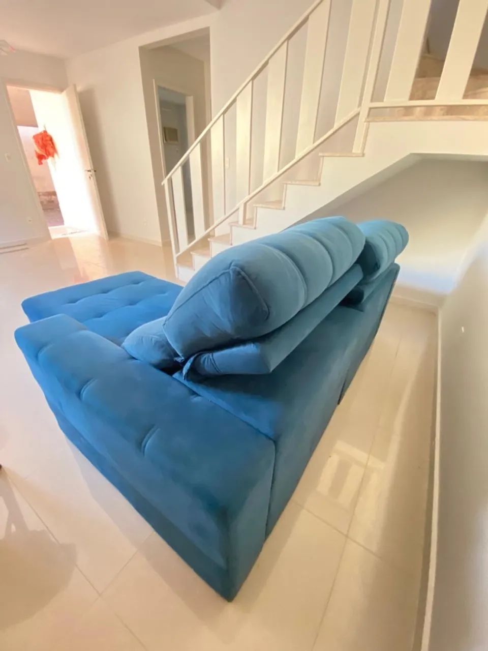 Sofá de Canto Azul - Conforto e Estilo! - Foto 4