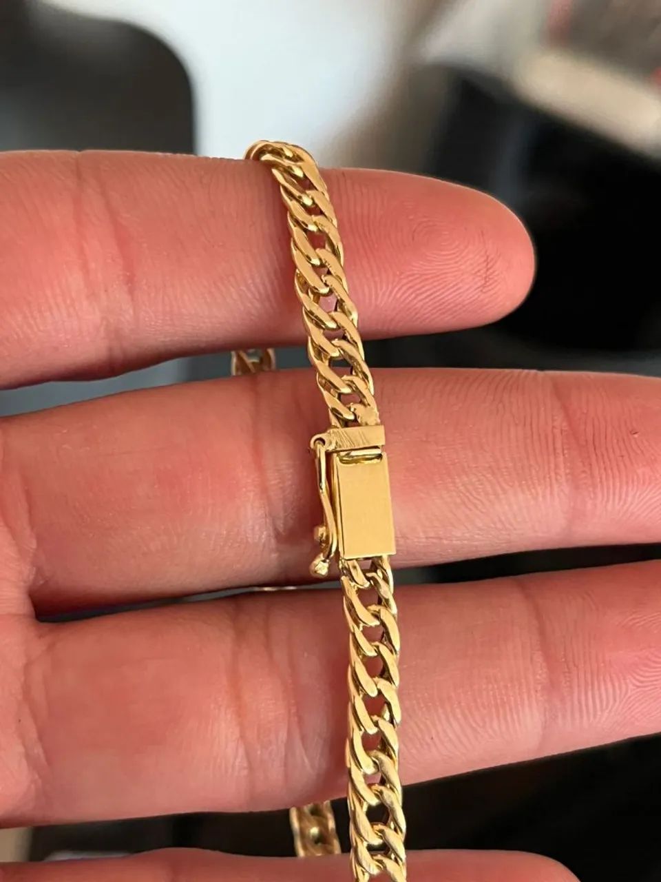 Pulseira Ouro 18k Modelo Grumet dupla fecho gaveta - Foto 5