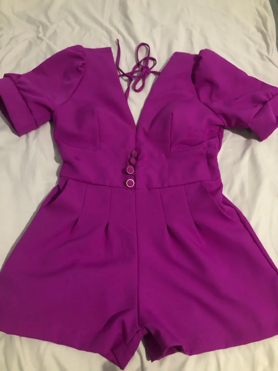 Macacão feminino roxo
