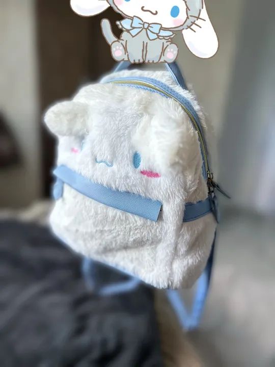 Mochila Cinnamoroll Sanrio oficial (Hello Kitty e amigos) - Foto 4