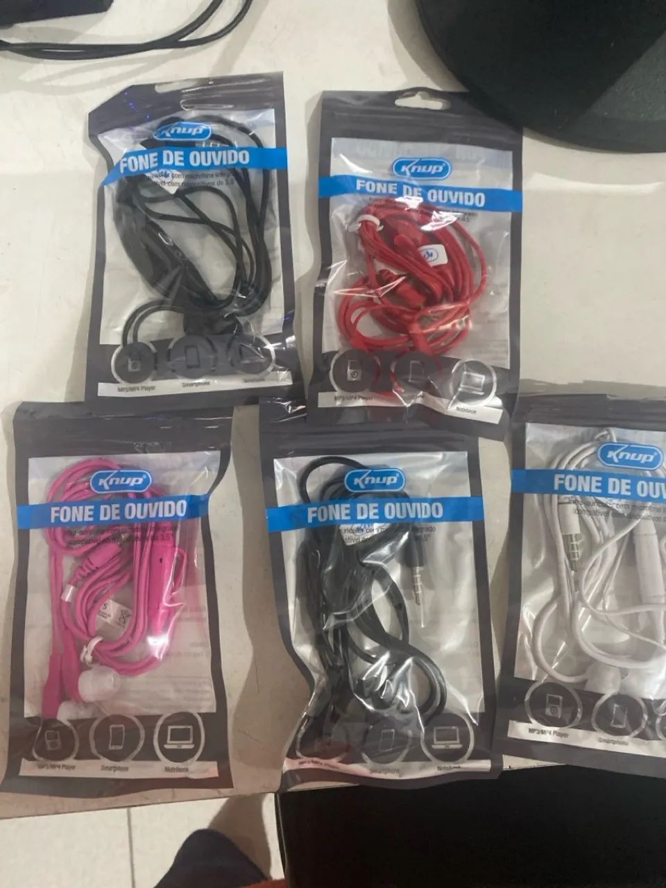 5 Fones de Ouvido com Microfone Knup - Foto 2