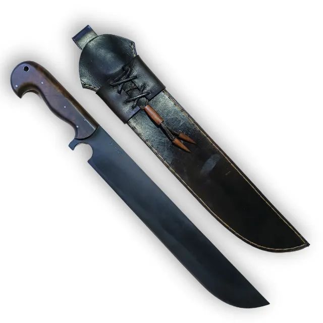 Facão Artesanal 14¨Polegadas Aço Carbono 1070 3mm Full Tang