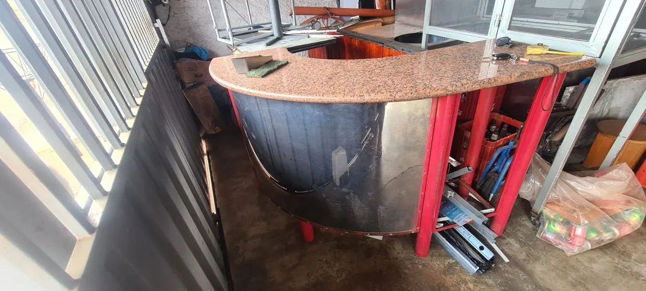 Balcão de atendimento garanto com inox 