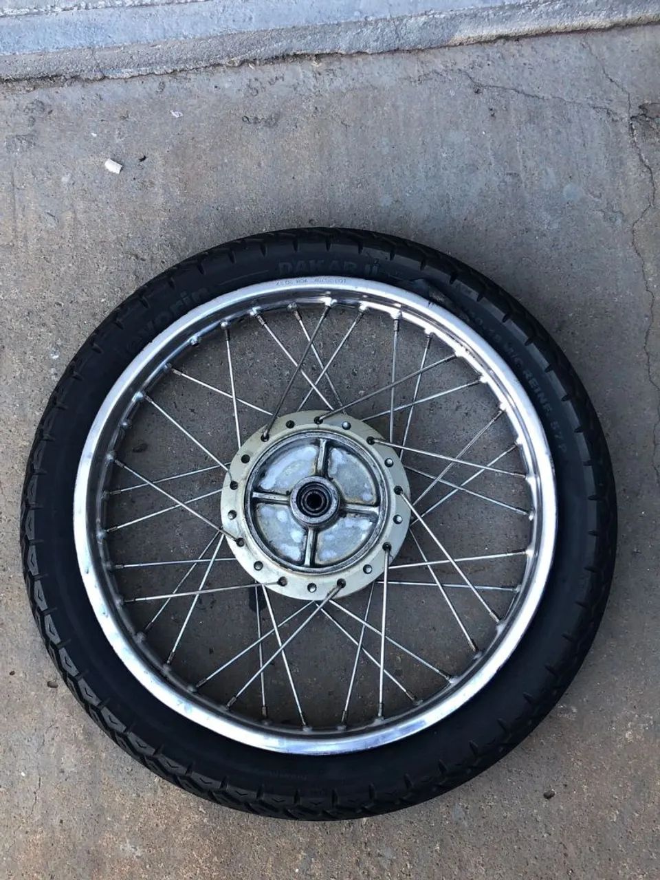 Roda Traseira Completa Com Pneu Levorin Dakar II - Aro 18 - Foto 3