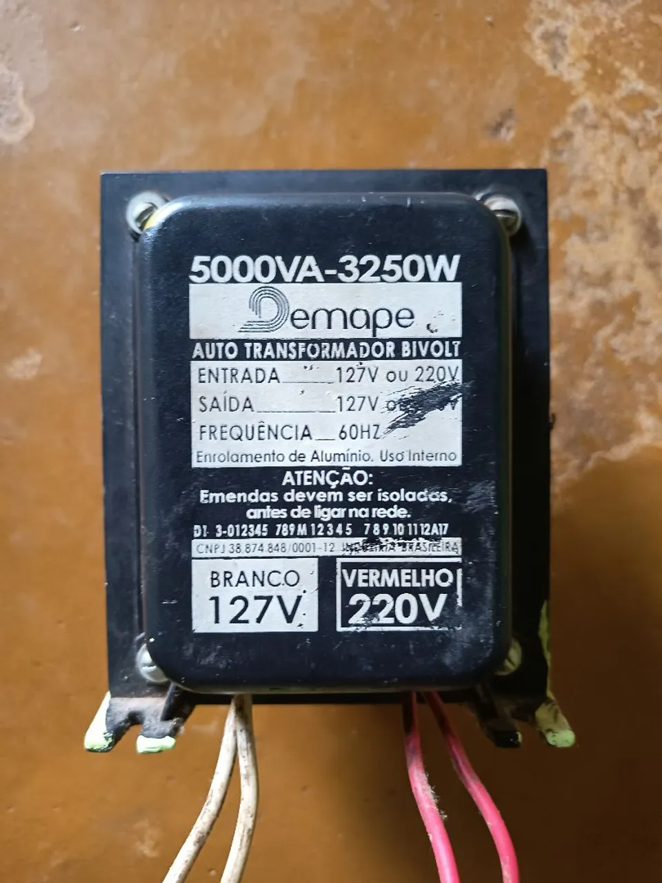 Transformador Bivolt 5000VA 3250W Demape