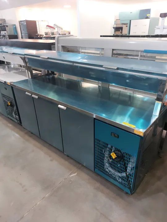 Balcão refrigerado condimentadora 2m nova pronta entrega 