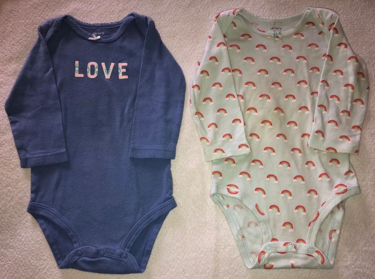 2 Bodies bebê tam 9 meses Carter's  - Foto 2