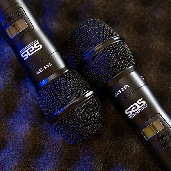 Microfone Sem Fio de Mão Duplo 200 Canais 2311 SAS / Santo Ângelo  - Foto 3