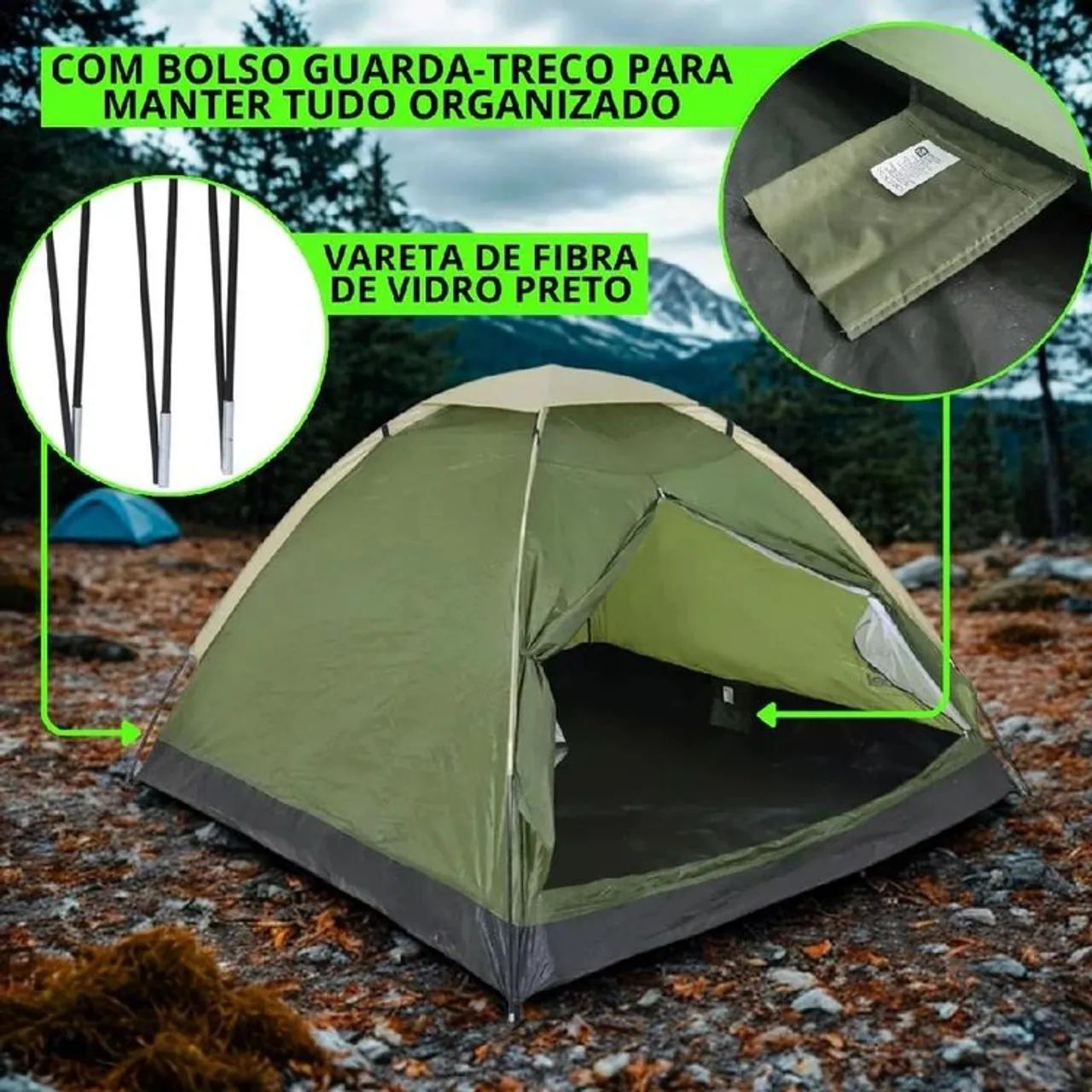 Barraca de acampar - Foto 2