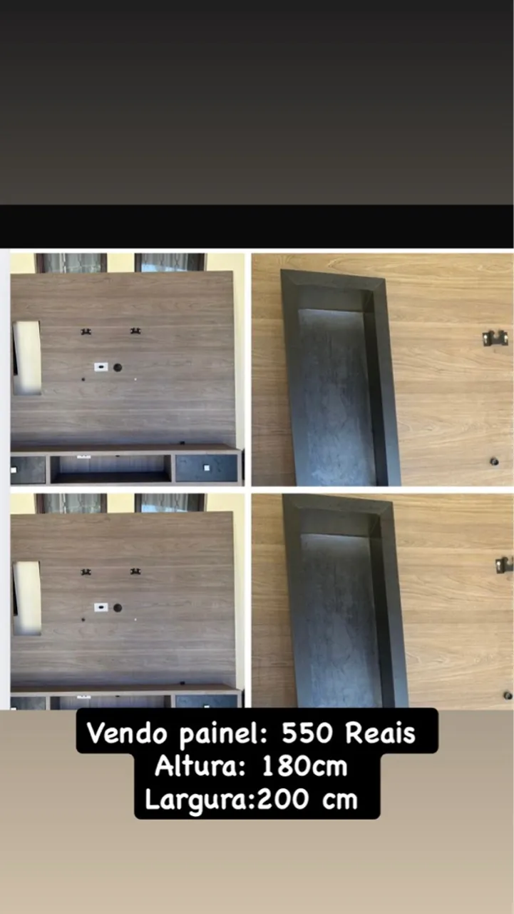 Painel para TV 180cm x 200cm