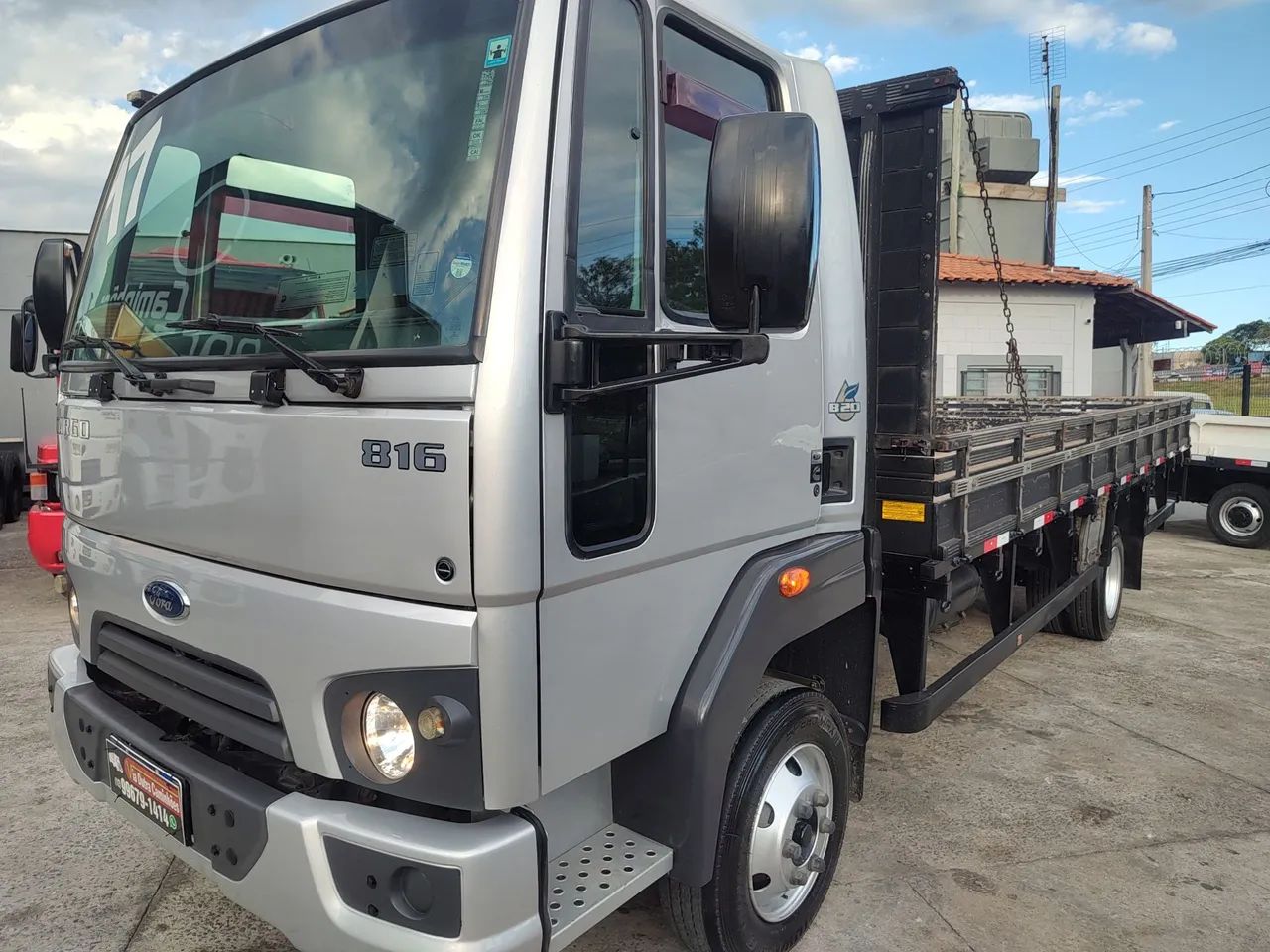 FORD CARGO 816 CARROC. 6,20 MTS - VIA DUTRA CAMINHÕES - CAÇAPAVA SP  - Foto 2