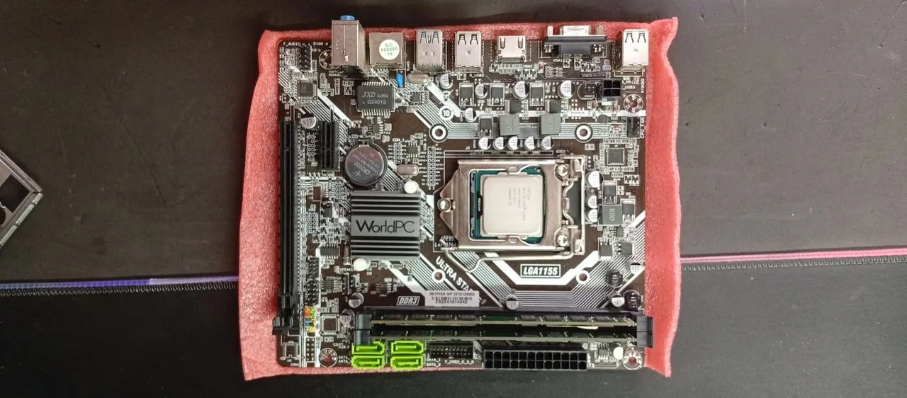 Kit placa mãe processador e memória