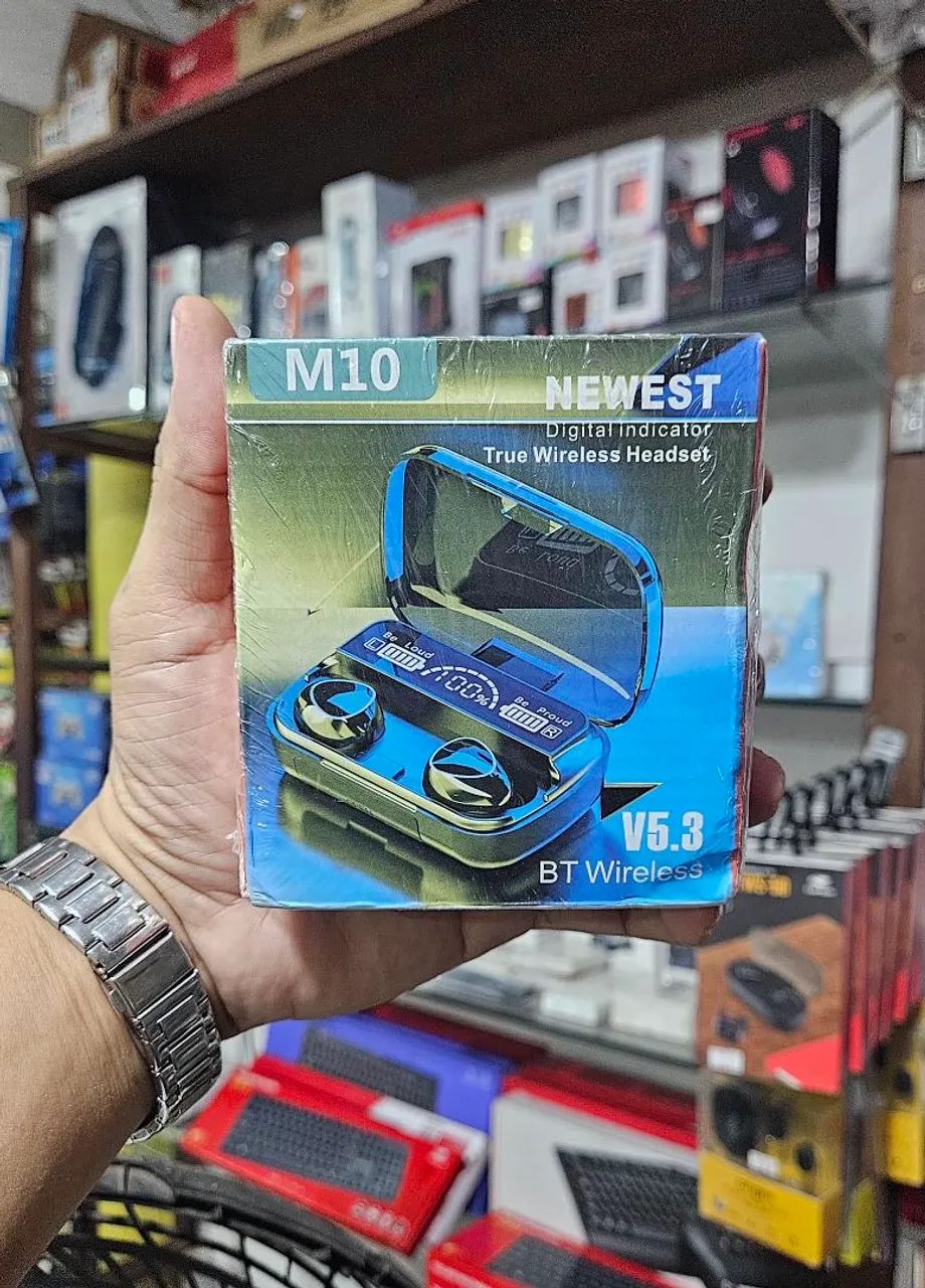 Fone de ouvido bluetooth M10 newest 