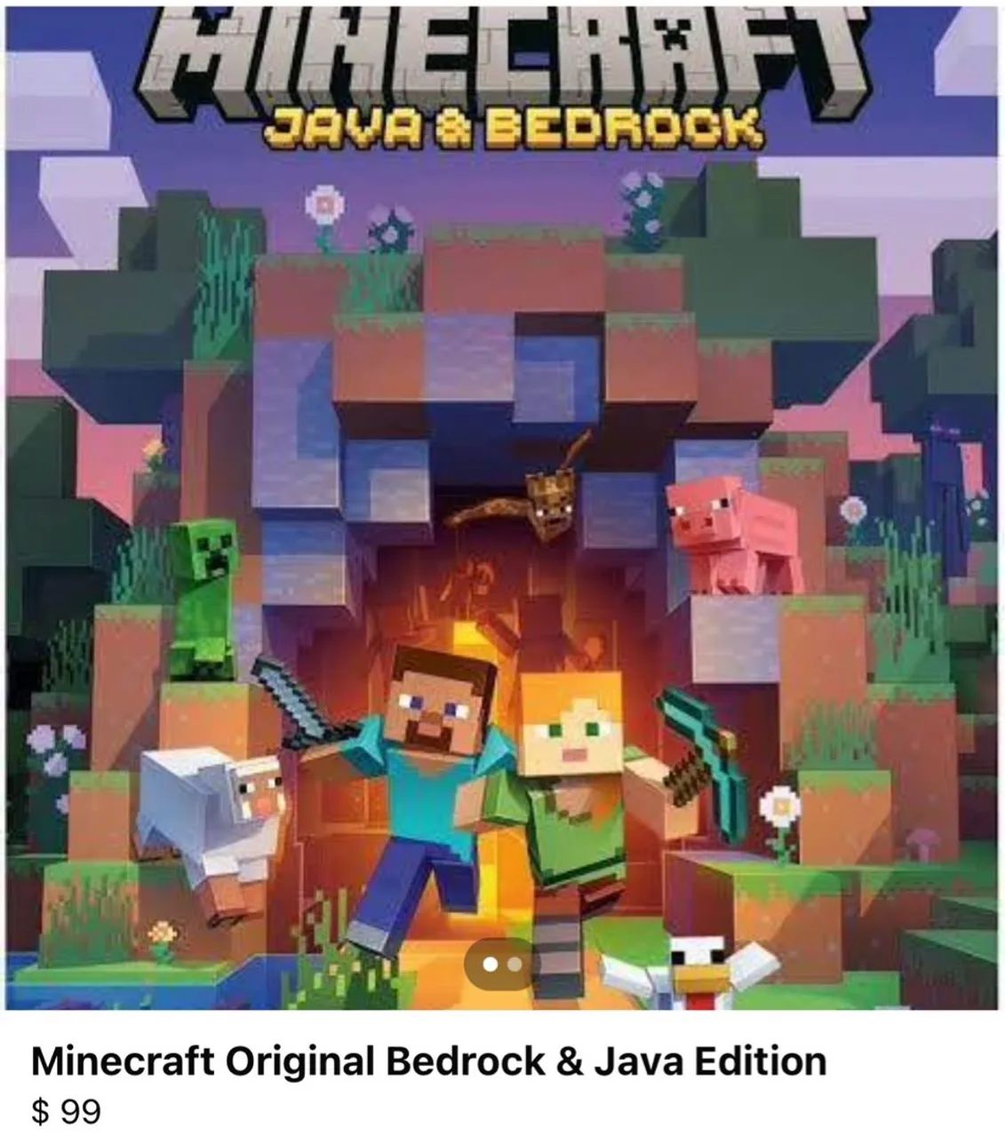 Minecraft Original Bedrock & Java Edition - Jogos de Vídeo Game ...