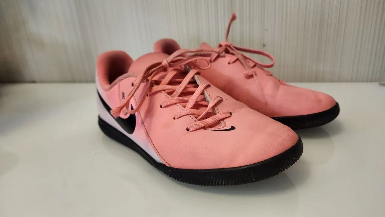 Chuteira Society Nike Phantom II Club Júnior tamanho 31 - Foto 6