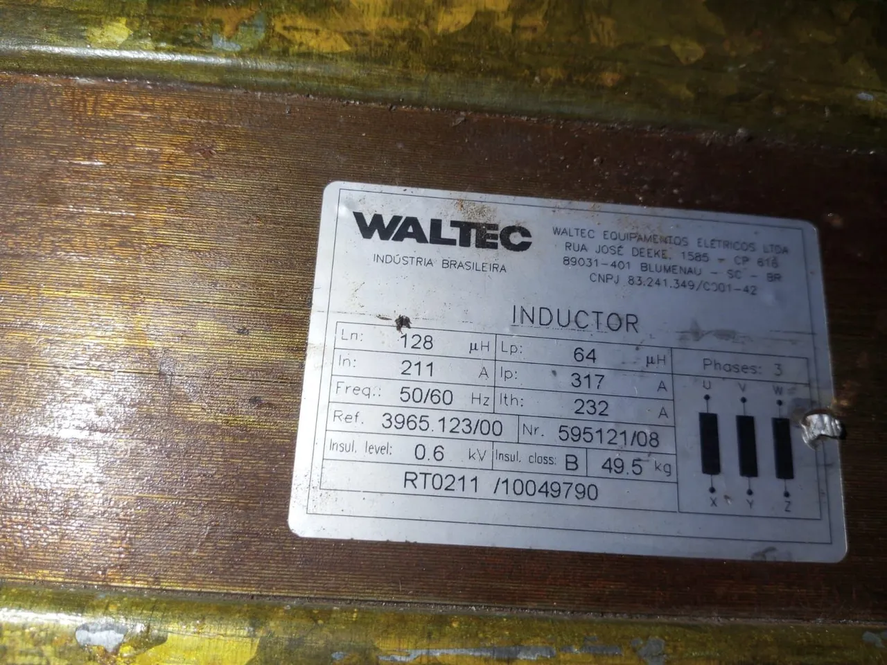 Indutor WALTEC - 128?H/64?H - Trifásico