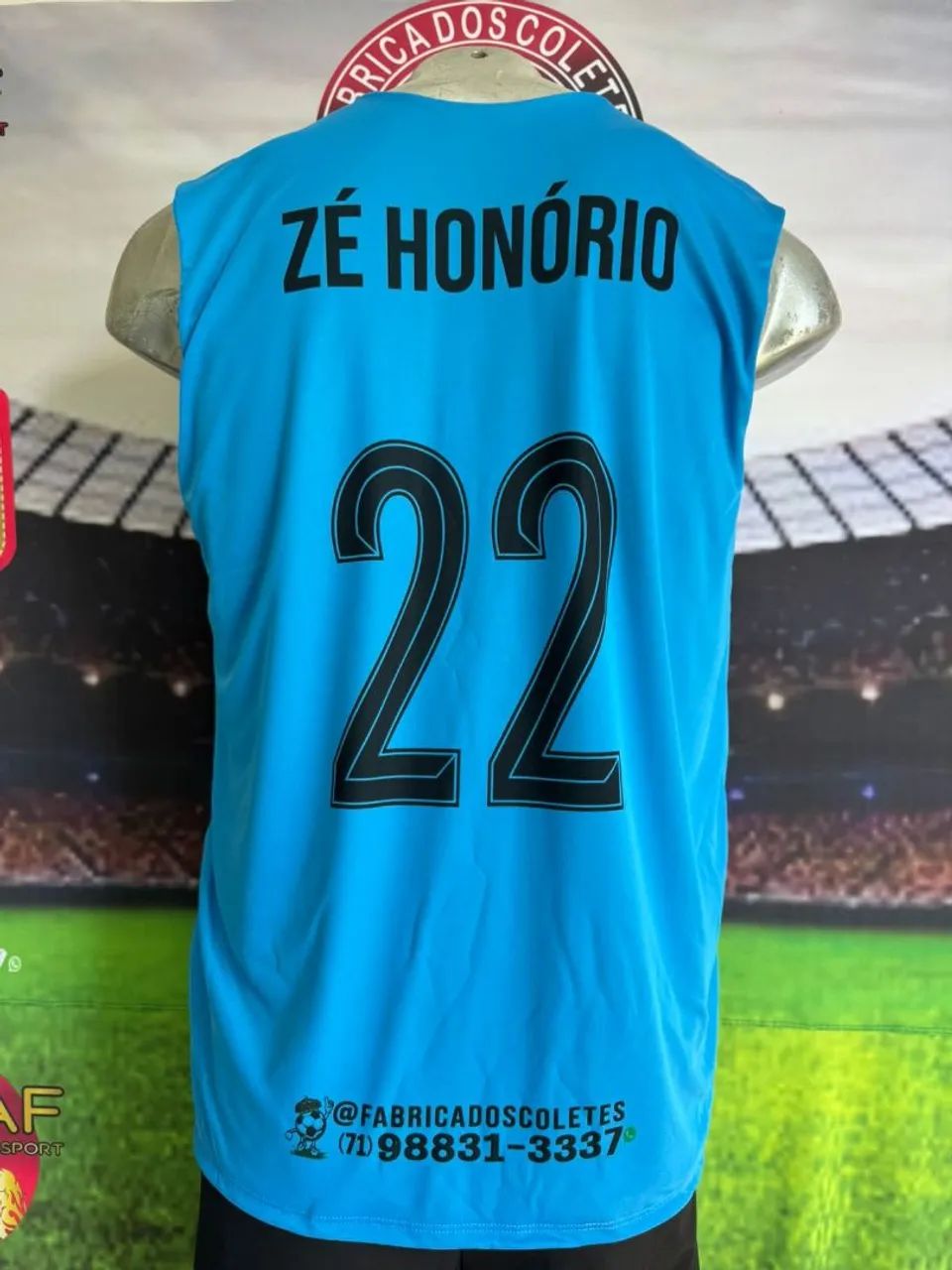 Colete dupla face  personalizado  com número 64304973257603120