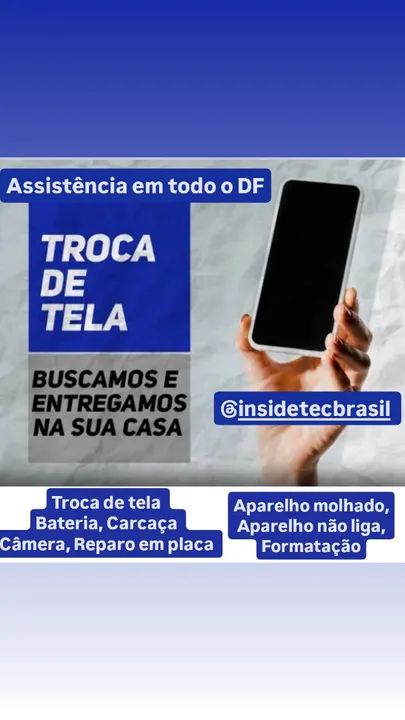 Troca de Tela de Celular em Brasília - DF