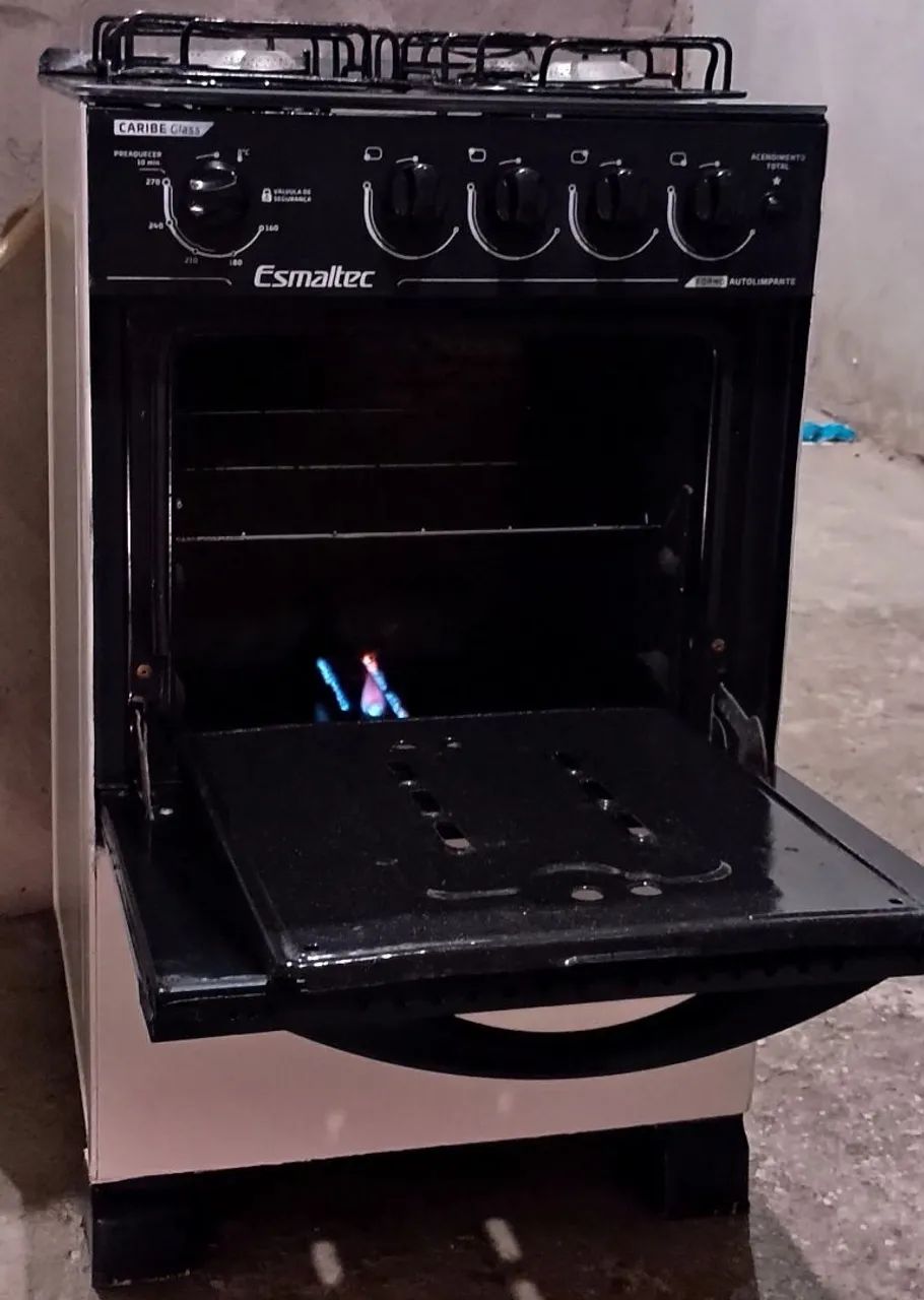 Fogão esmaltec mesa de vidro  - Foto 2