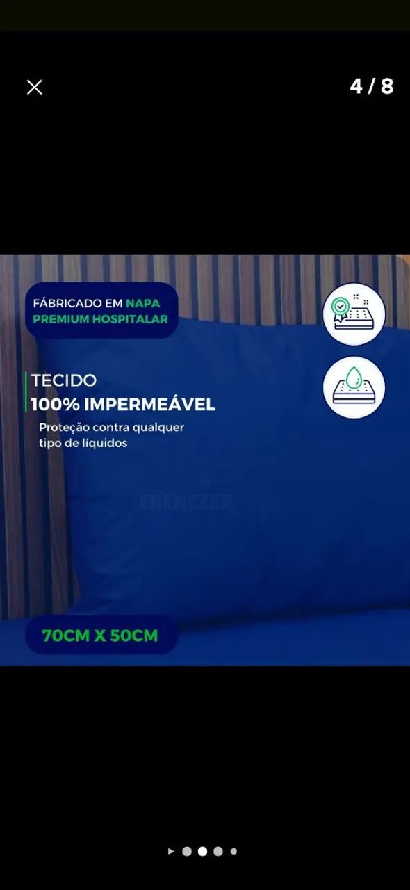 Capa travesseiro impermeável  - Foto 3