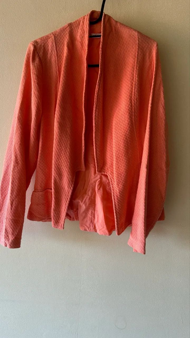 Blazer salmão tecido  - Foto 4