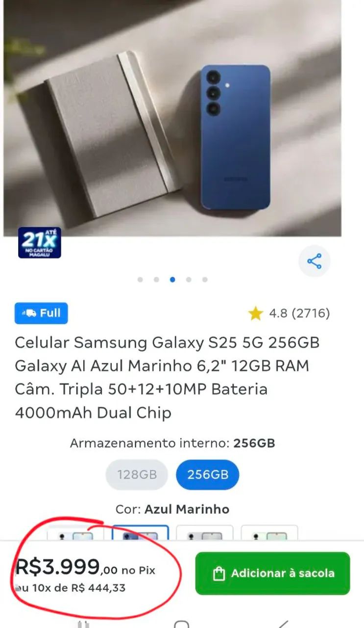 Celular Samsung S25 (256GB) - Foto 2