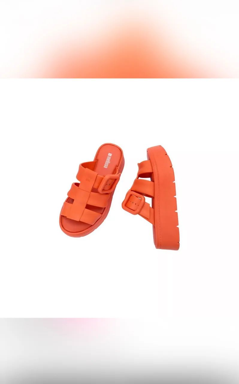 SANDÁLIA MELISSA PUMP PLATFORM AD PLATAFORMA - LARANJA - MELISSA - Foto 2