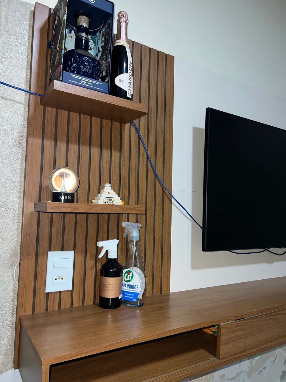 PAINEL PARA TV ATÉ 60 POLEGADAS RIPADO COM NICHOS  - Foto 2