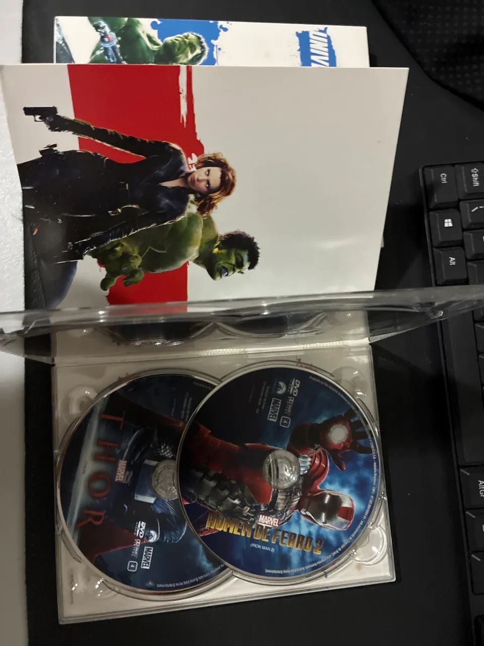Universo cinematográfico marvel 1 e 2 dvd  - Foto 3