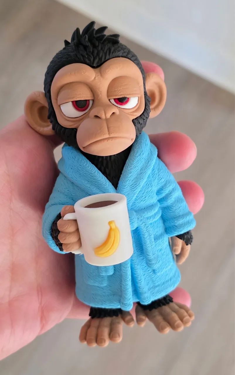 Macaco com Sono em Impressão 3D - Foto 3