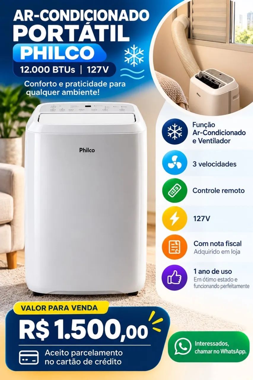 Ar condicionado portátil Philco - Foto 2