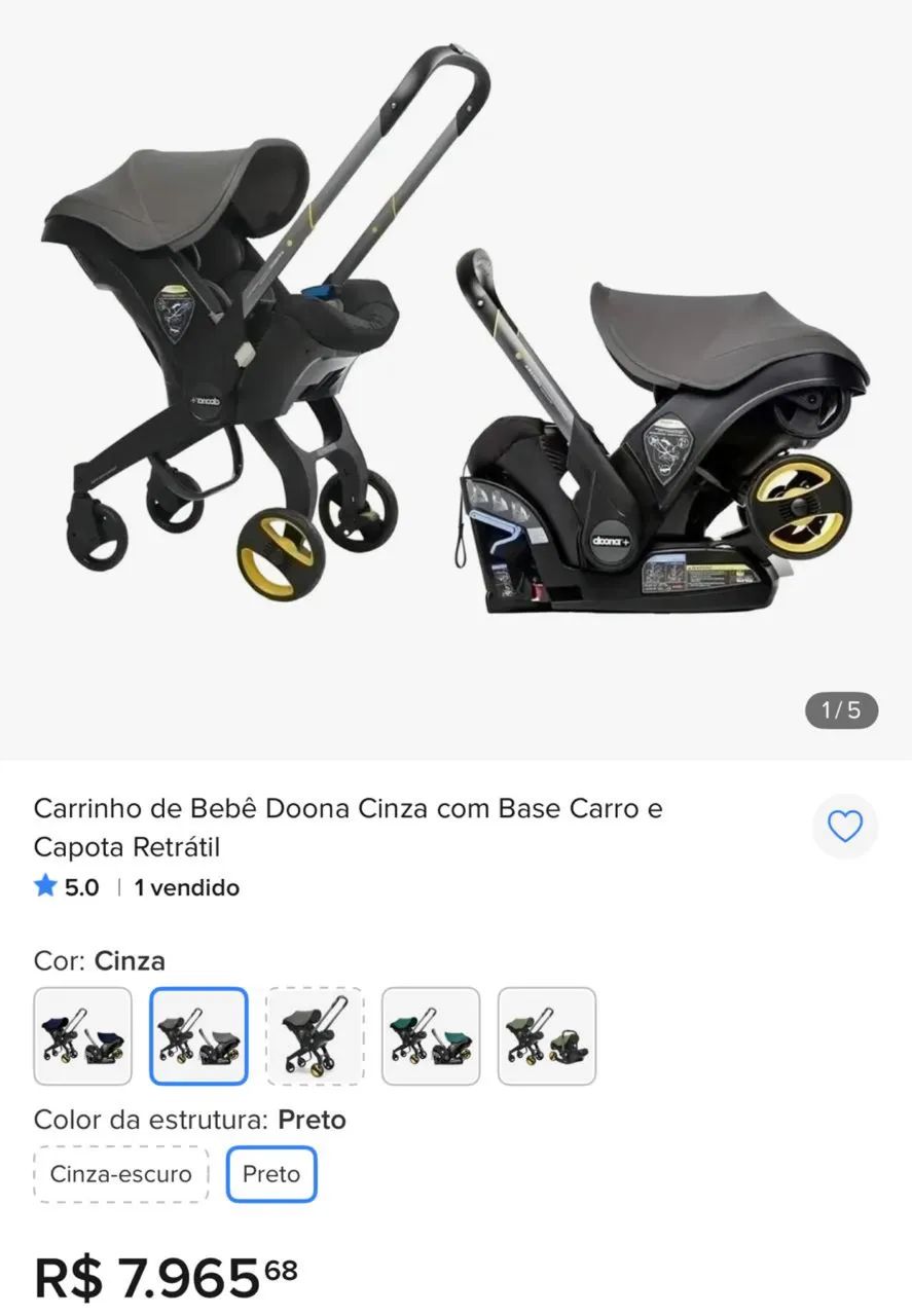 Carrinho de Bebê Donna 