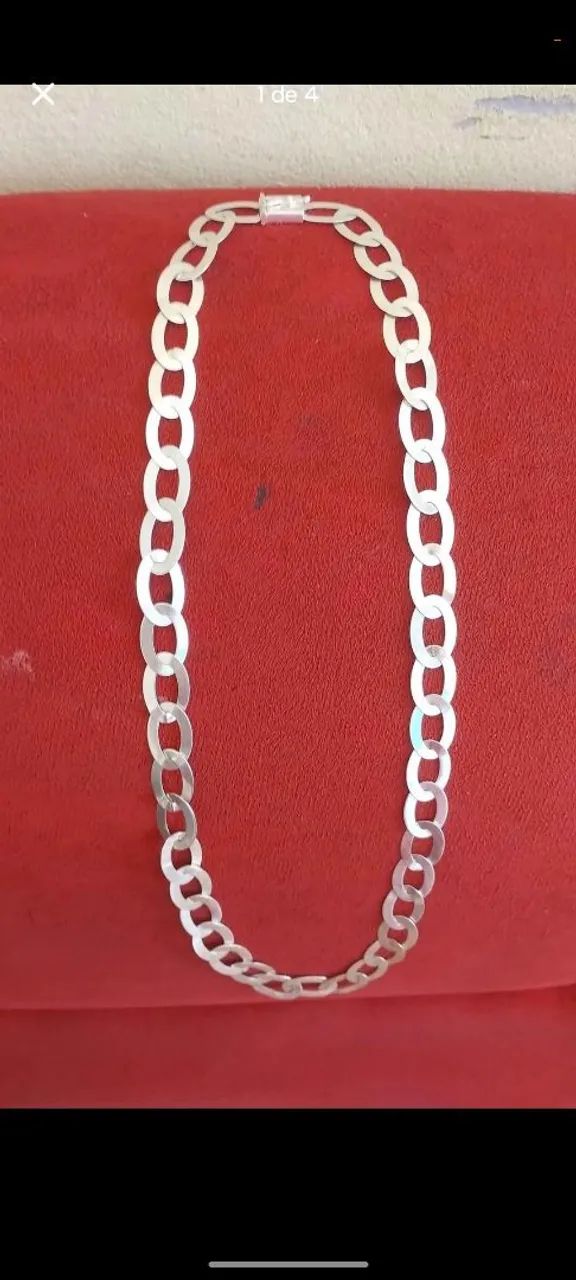 Cordão prata pura 45 gramas (vendo ou troco) - Foto 5