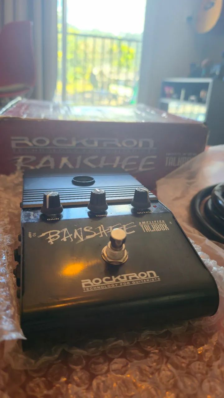 Pedal Talkbox Rocktron Banshee Original na Caixa com Fonte