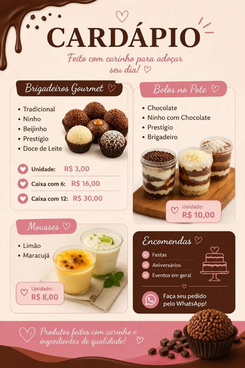 Docinhos, bolo e kit festas. Venham fazer seu orçamento! - Foto 2
