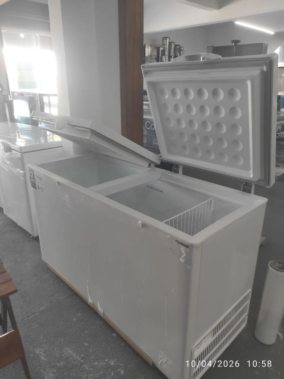 eheim2078(50/60hz) 中古 Bh freezer horizontal tampa cega 2 tampas - Gastronomia e