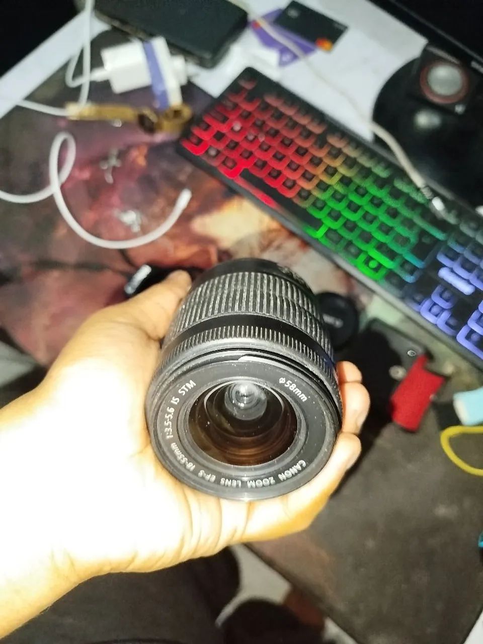 Canon EOS Rebel T100 + Lente 18-55mm + Acessórios (Ler Descrição: Reparo na Entrada) - Foto 4