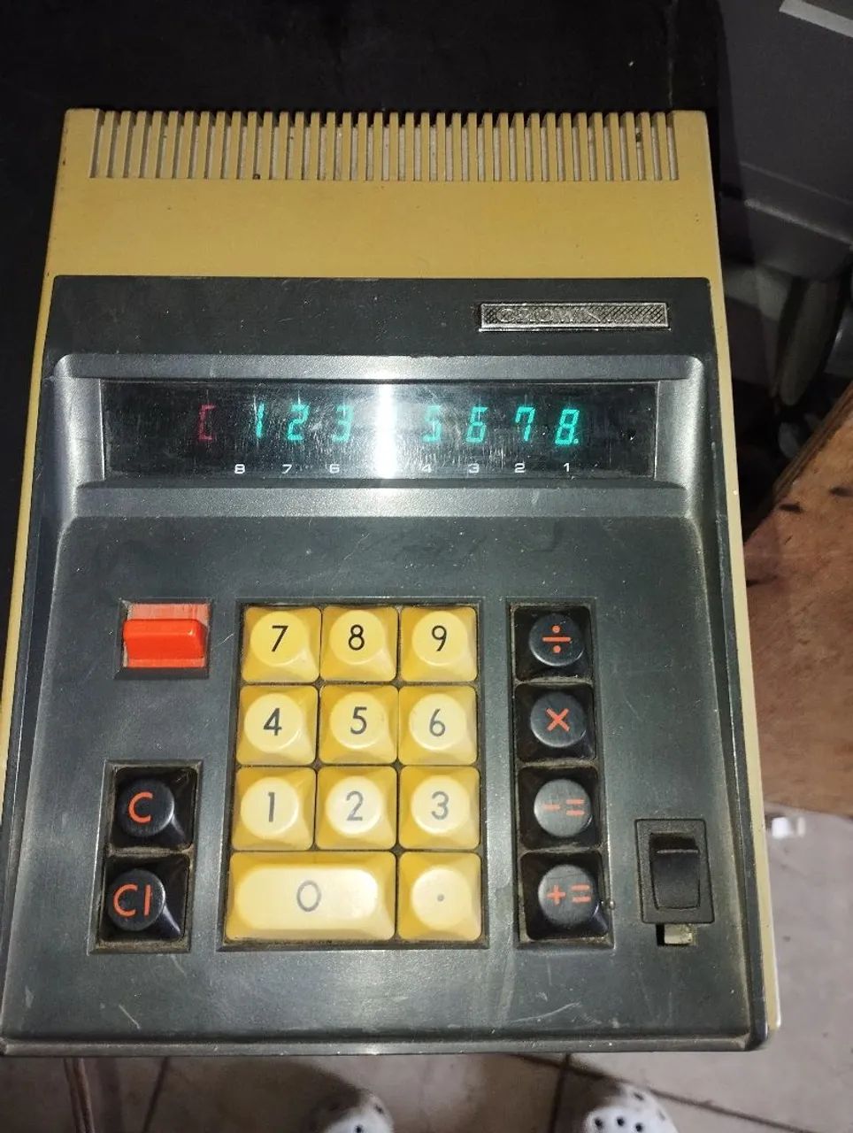 Calculadora antiga japonesa Crown funcionando. - Foto 3