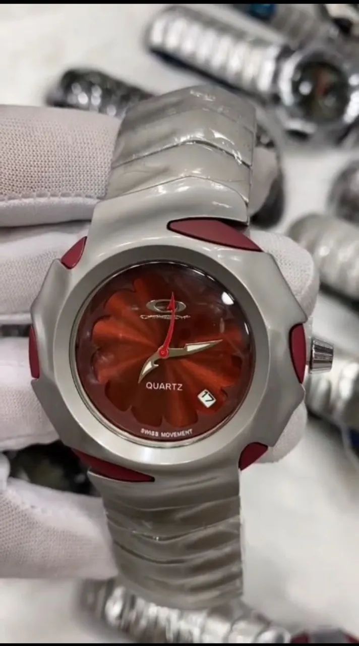 Relógio Estilo Oakley Blade com Fundo Transparente e Calendário Funcional - Foto 2