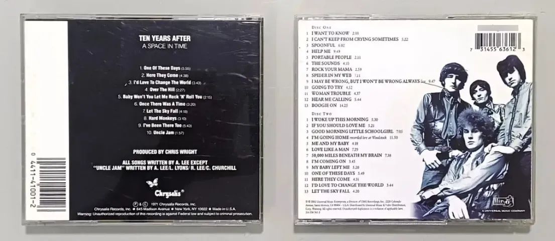 Kit Lote CD Ten Years After - A Space In Time e Coletânea Dupla