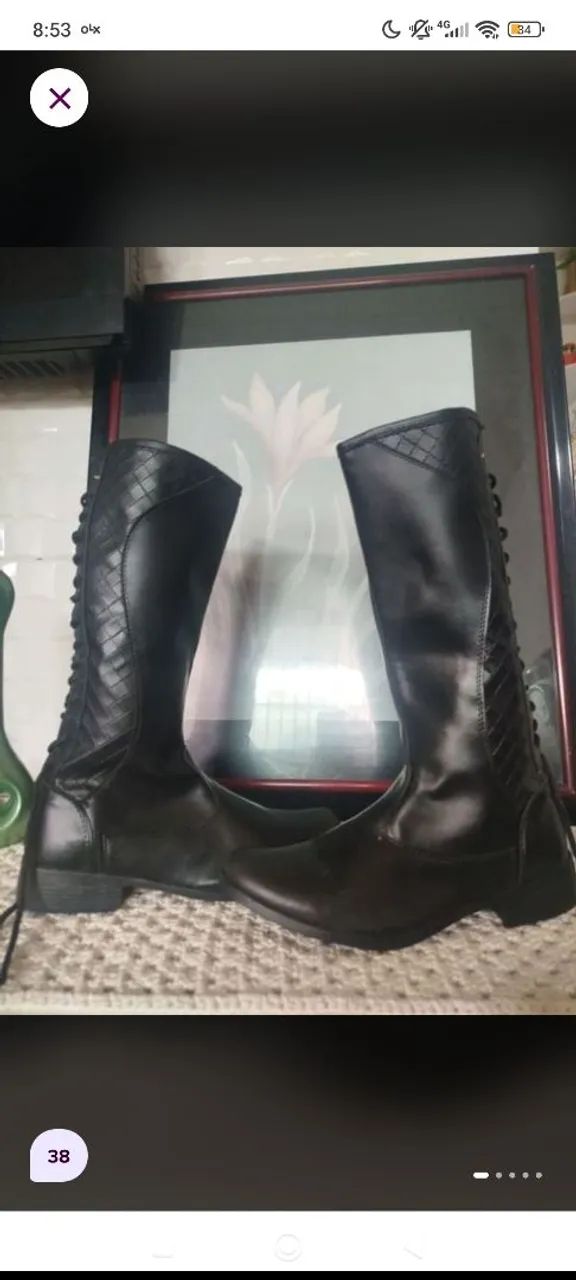 Bota montaria nova tamanho 38 - Foto 2