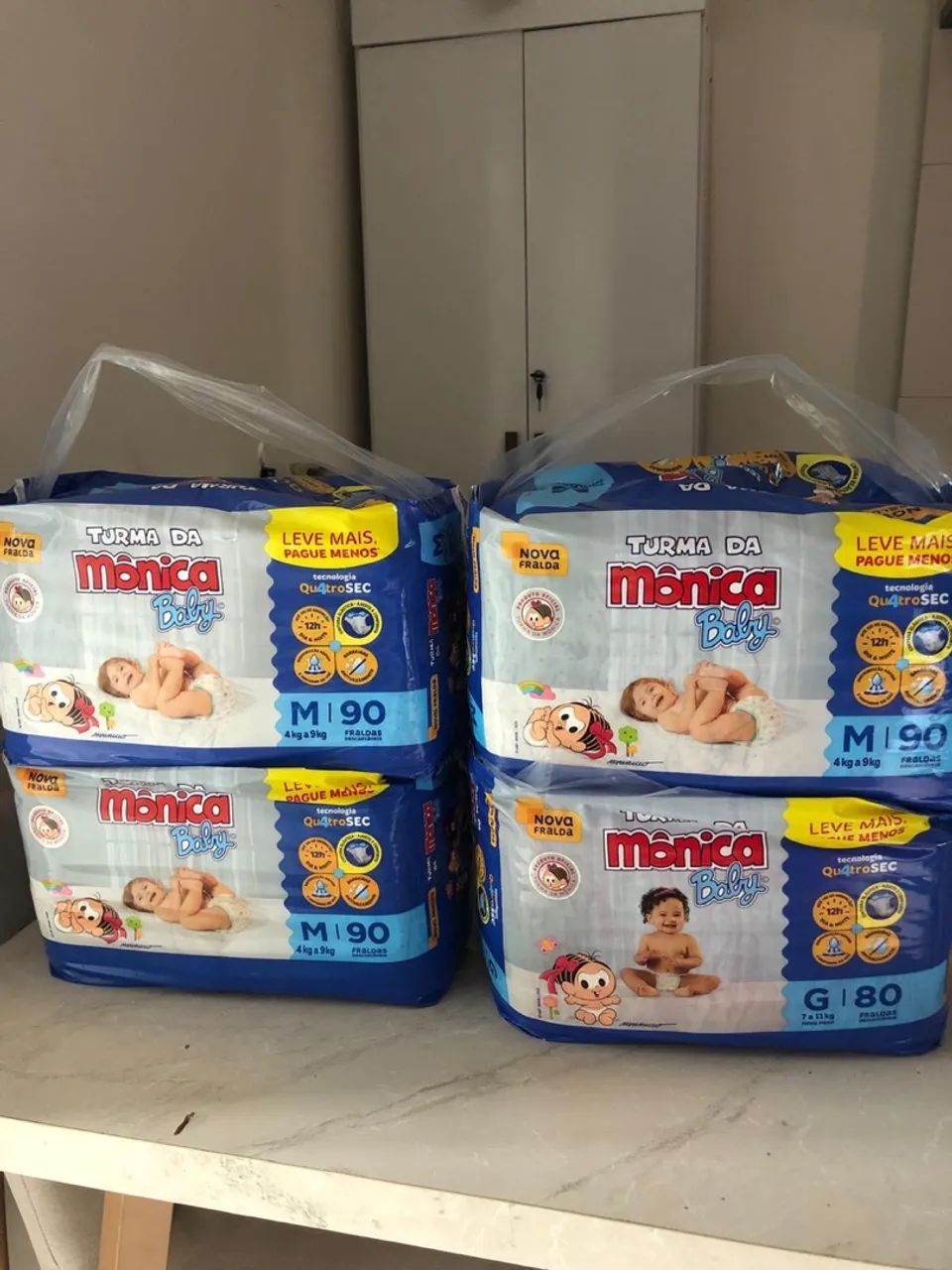 Fralda turma da Mônica 