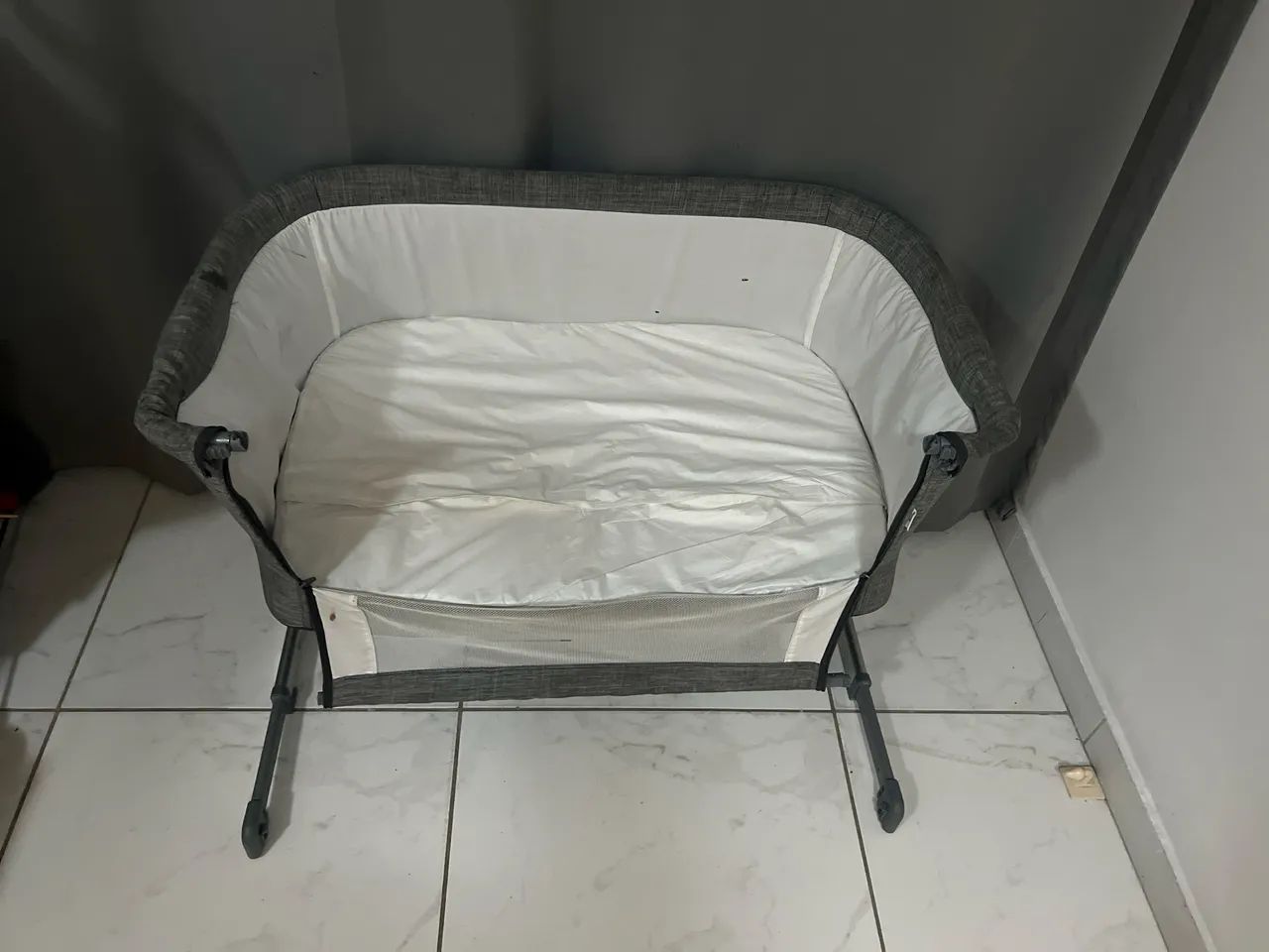 Berço Moisés Cinza - Excelente Estado - Foto 2