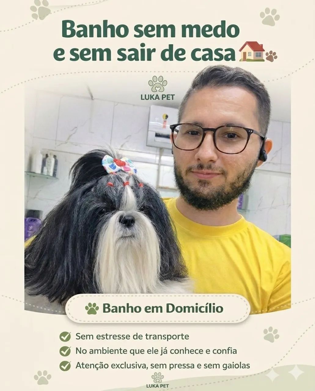 Banho em domicílio 