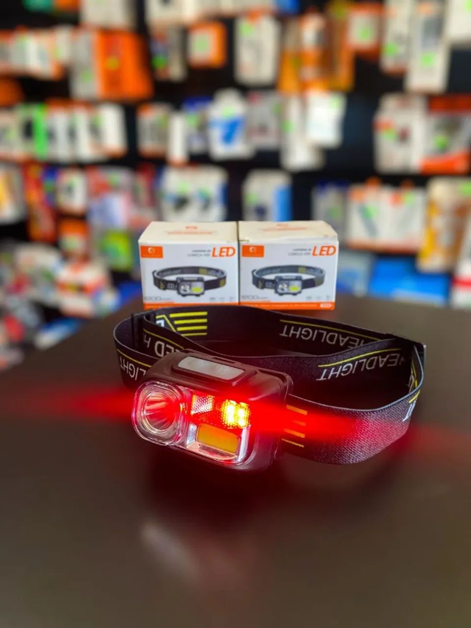 LANTERNA DE CABEÇA USB LED HMASTON HW08 - Foto 4