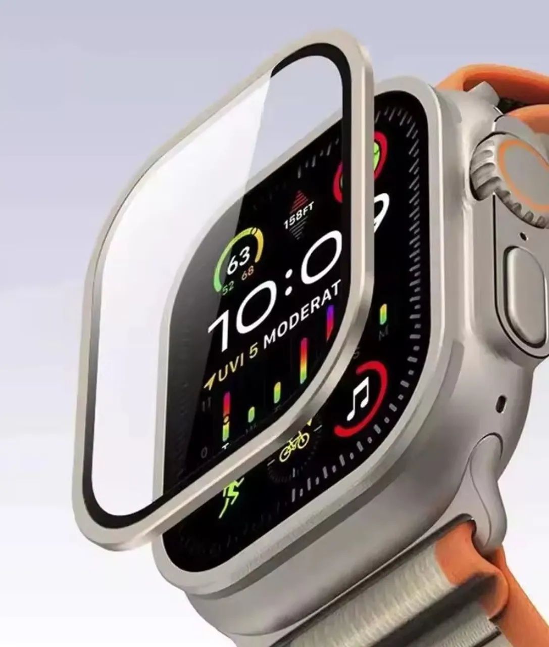 PROTETOR DE TELA COM VIDRO PARA SMARTWATCH 