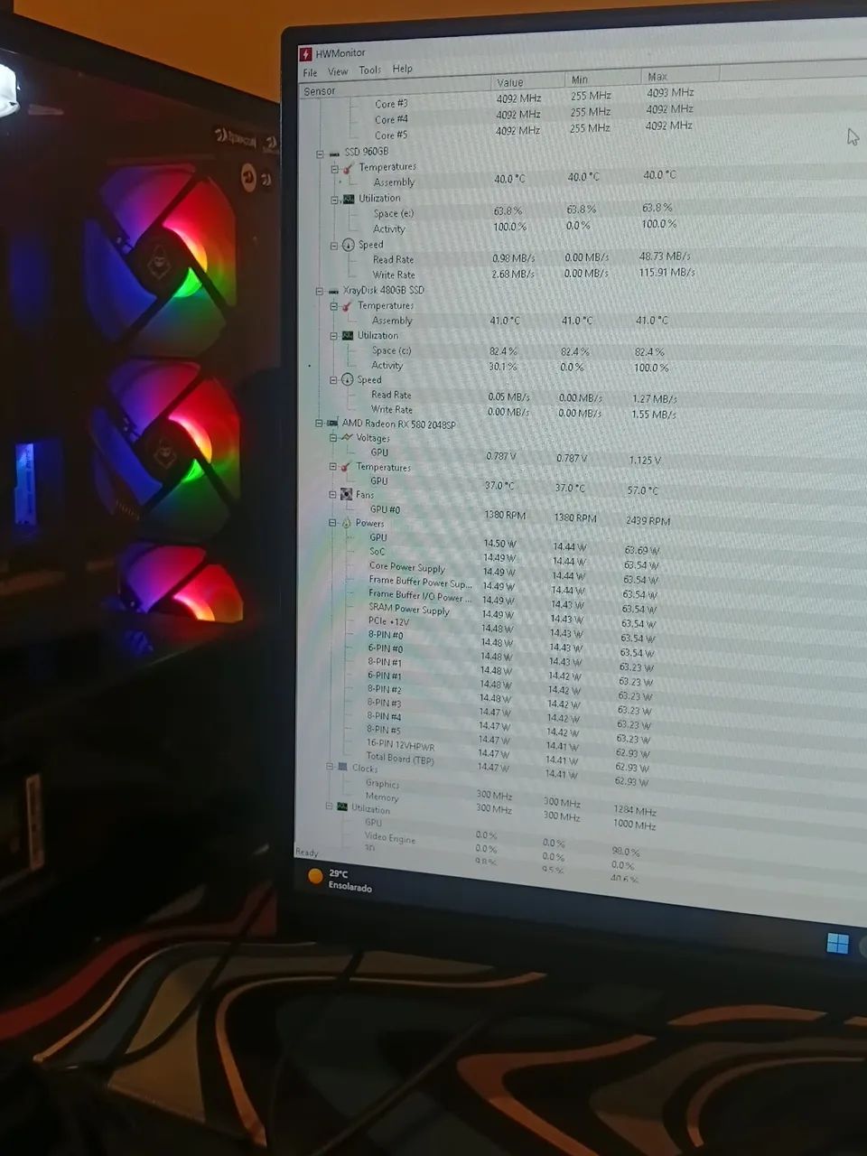 ryzen 5 3600 rx 580 8Gb - Foto 2